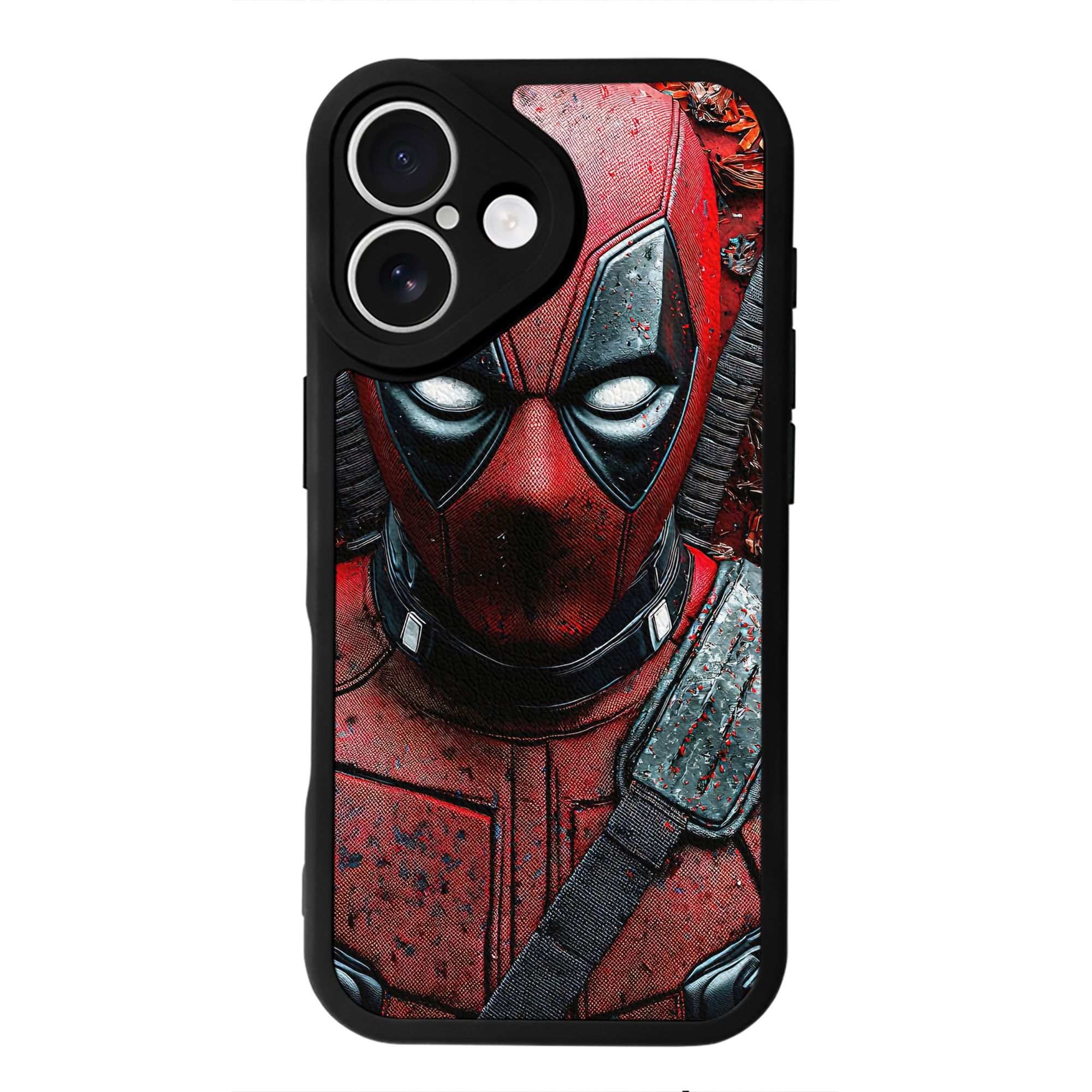 （画像用） Deadpool デッドプール 【iPhone 16シリーズ対応】シリコンスマホケース（レザー調） 材質：シリコン